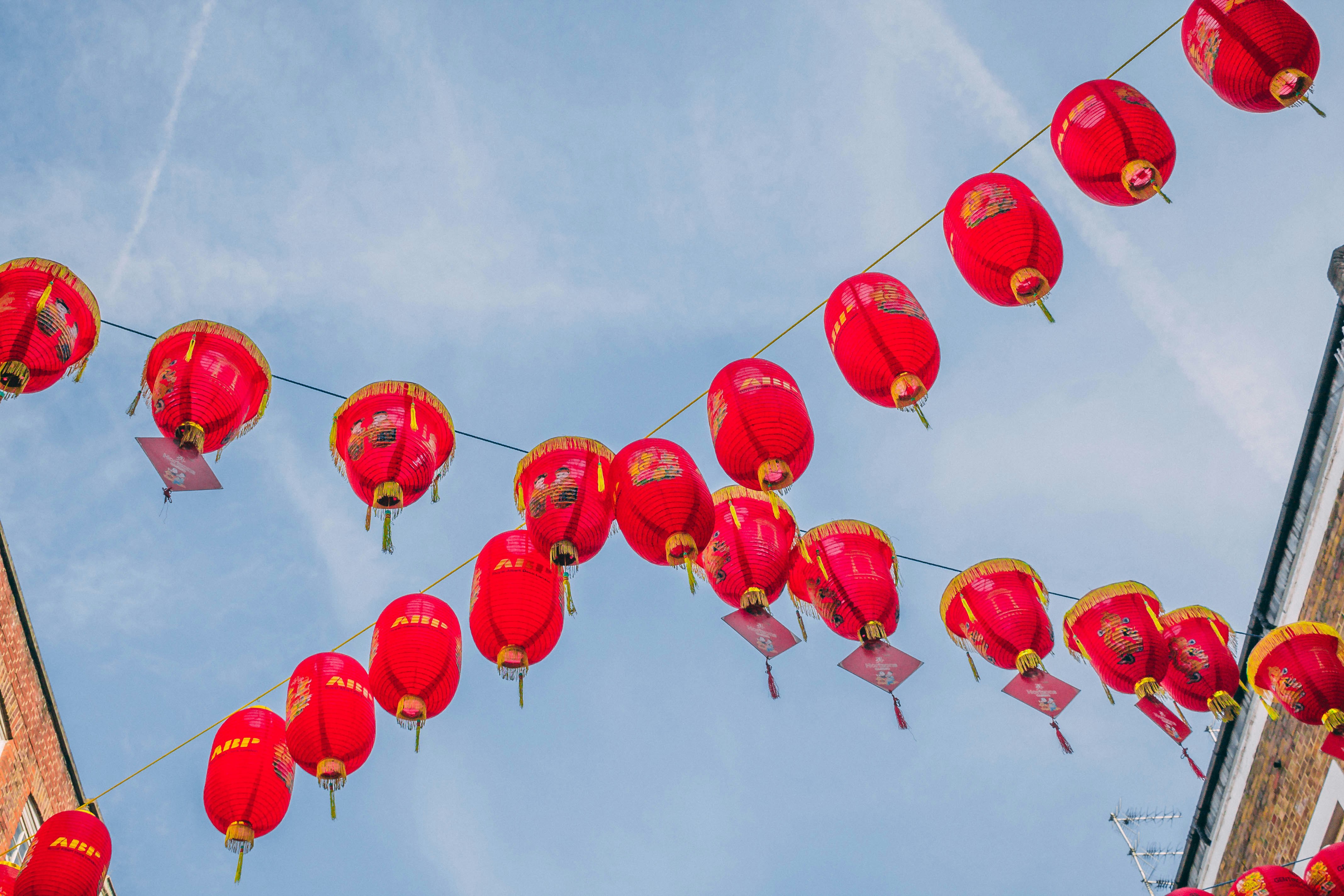 red heart balloons on sky during daytime